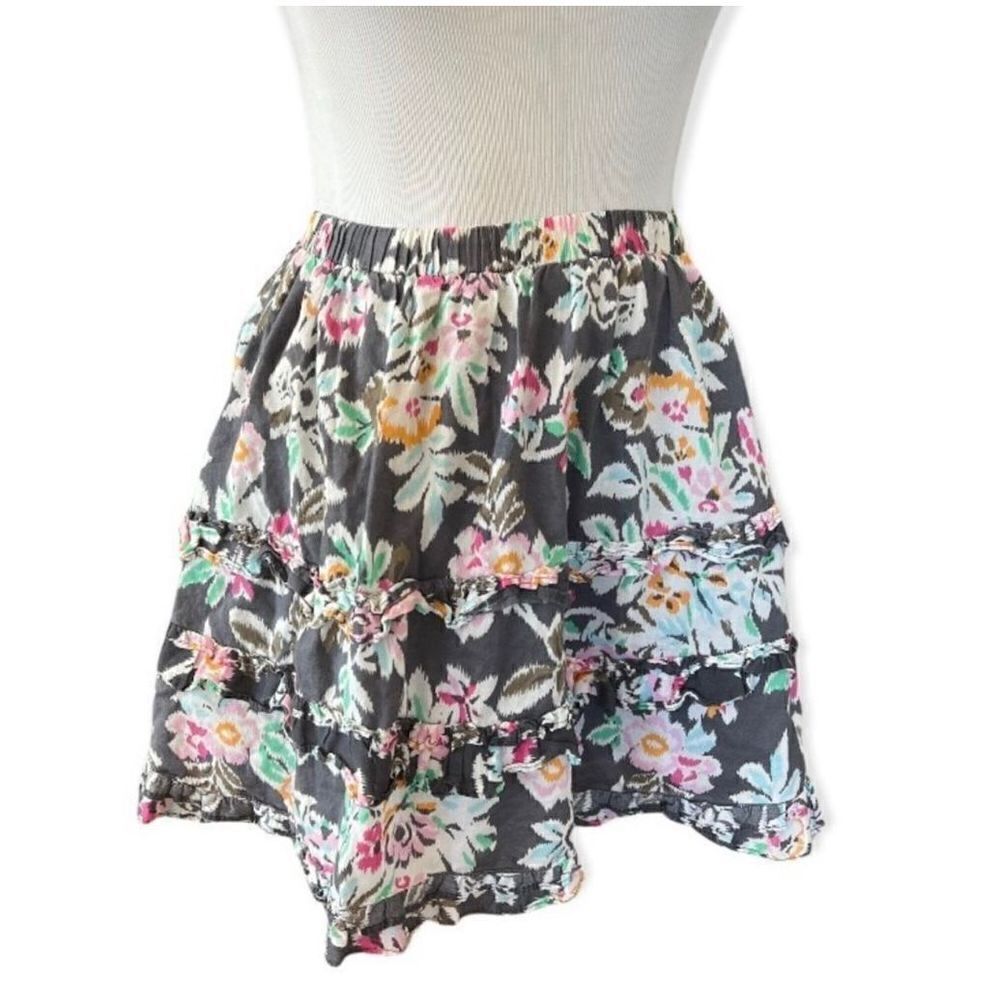 Youth Girls Old Navy Ruffle Spring Tiered Floral Skirt - Sz L 10/12